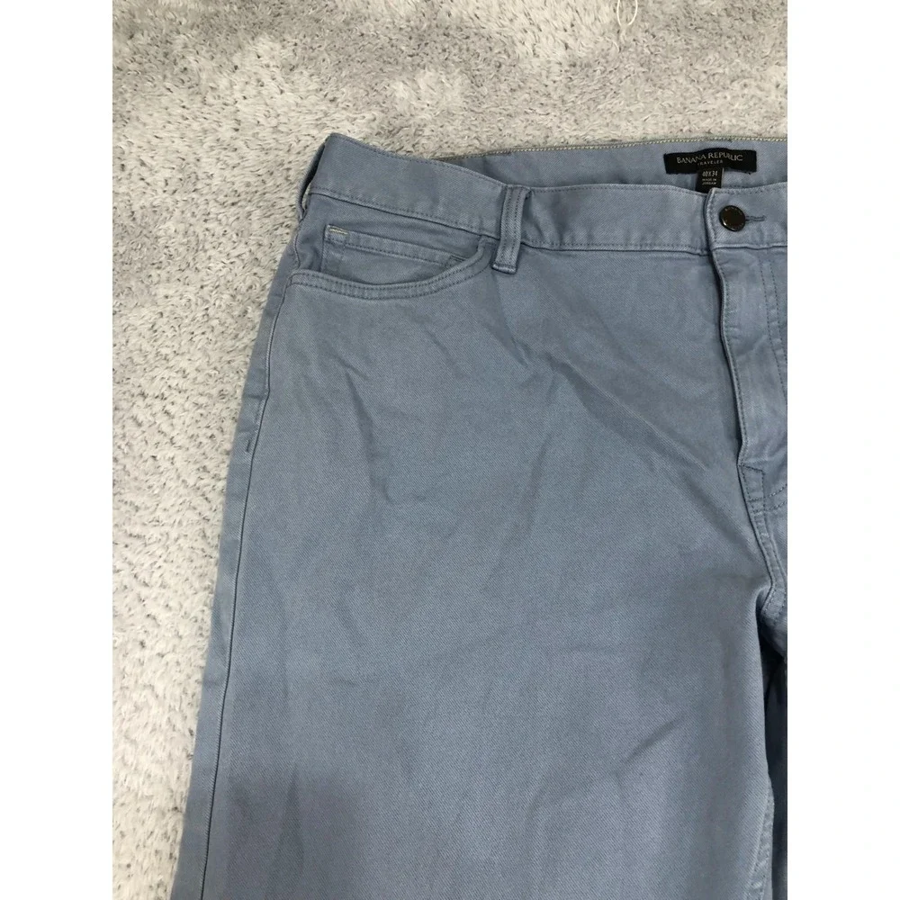 Banana Republic Jeans Mens 40x32 (Tag 40x34) Blue Traveler Athletic Tapered Fit